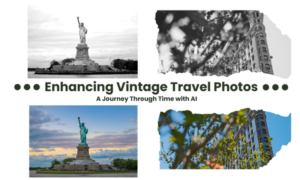 Enhancing Vintage Travel Photos: A Journey Through Time with AI