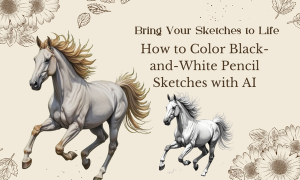 Bring Your Sketches to Life: How to Color Black-and-White Pencil Sketches with AI
